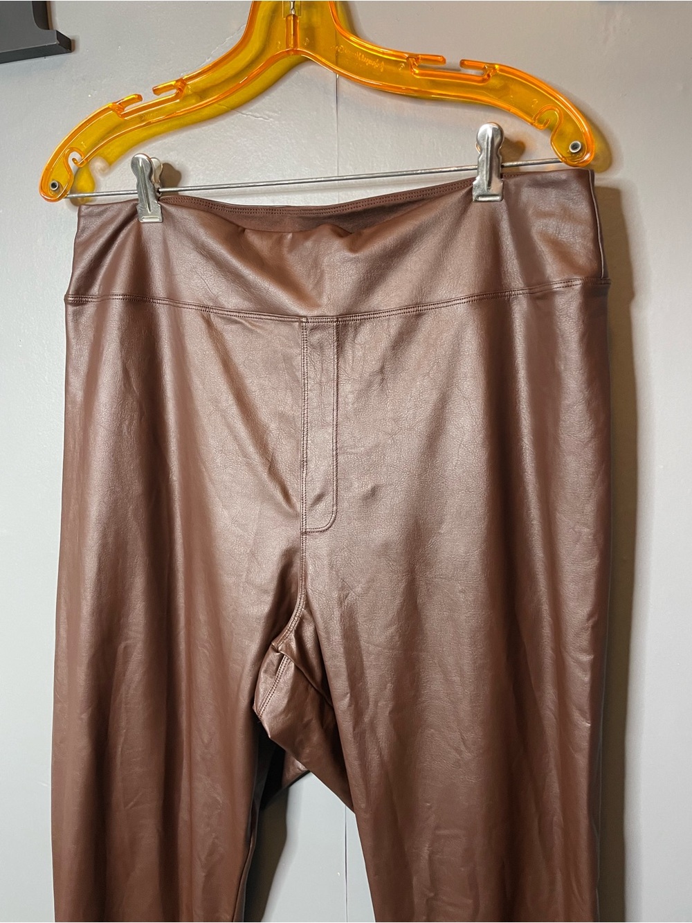 Aerie Offline brown faux leather high rise leggings size xxl - Picture 2 of 11